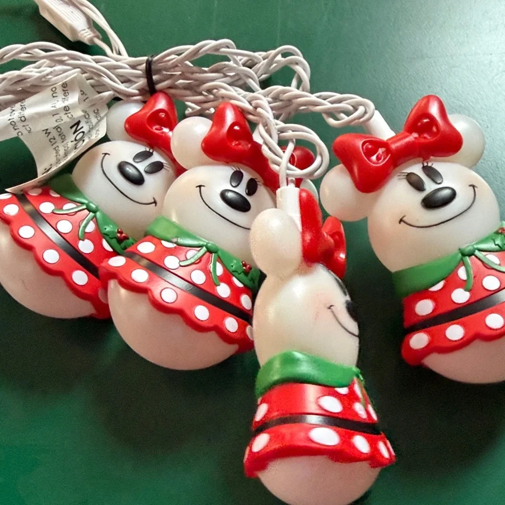 Disney Magic Holiday Mickey & Minnie LED Light String - Red, Green, White